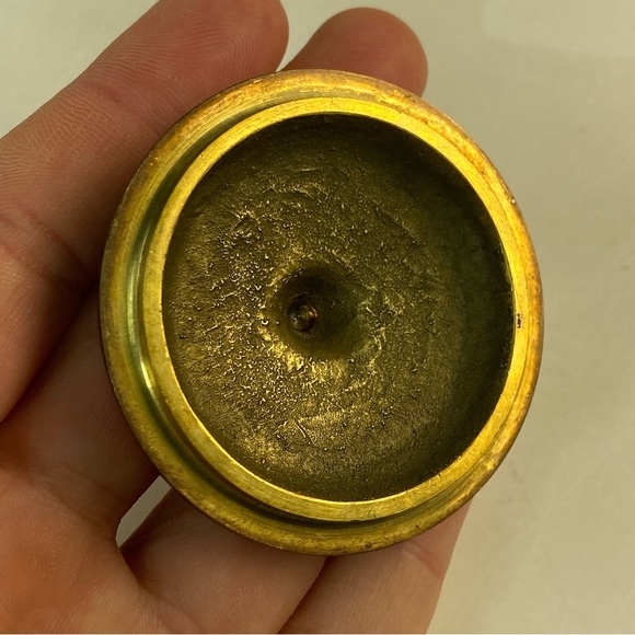 Japanese Style Mini Small Vintage Ornamental Solid Brass Teapot Made in Taiwan - Picture 8 of 11